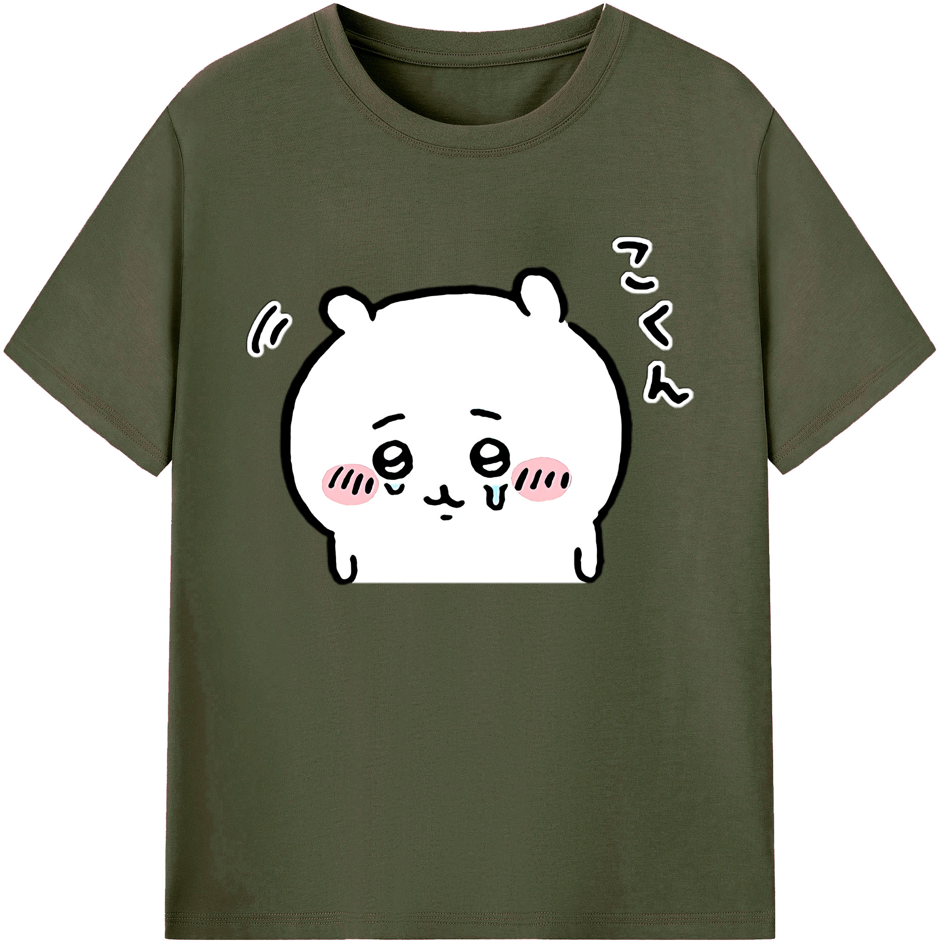 （画像用） ちいかわ ちいかわ Chii-kawa chiikawa 綿100％ メンズ半袖Tシャツ｜肌触りやわらか＆通気性